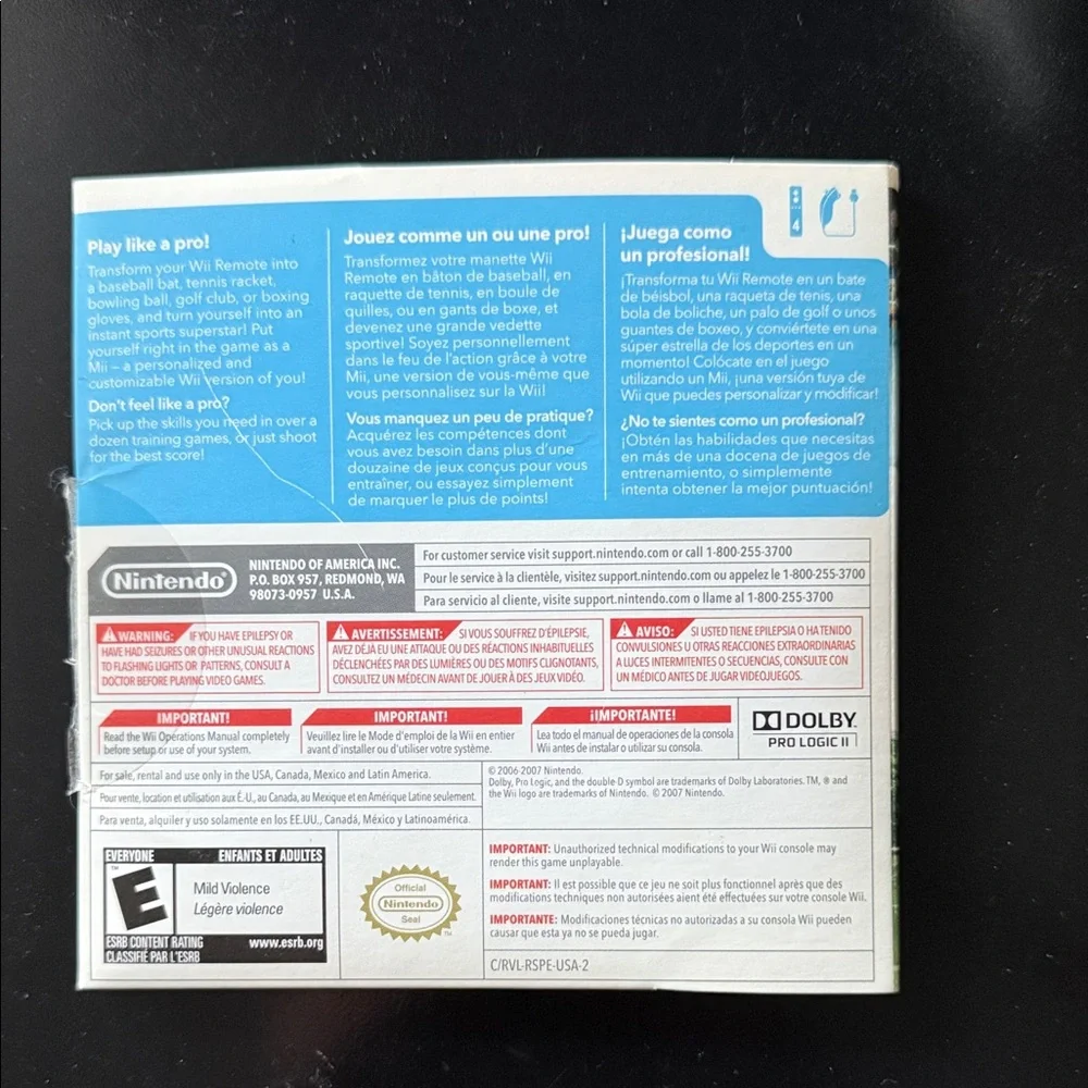 Nintendo Wii - Wii Sports Game - Picture 2 of 3